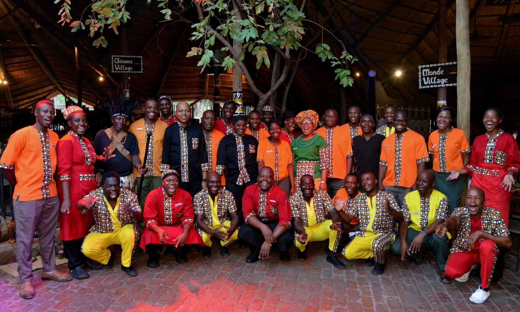The Boma family in uniform