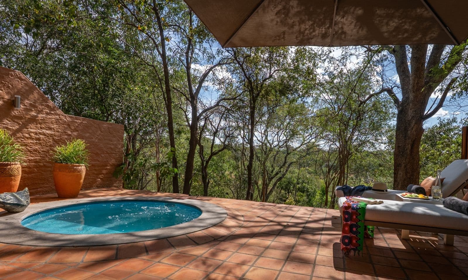 View of the private pool