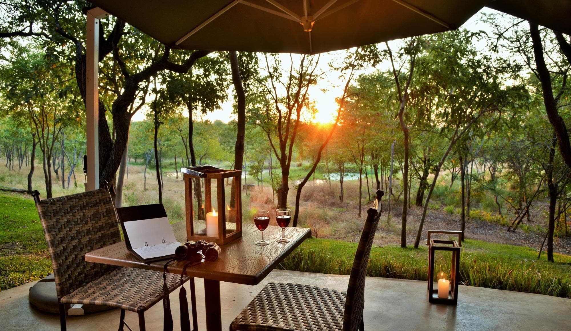 Sunset from Victoria Falls Safari Suits