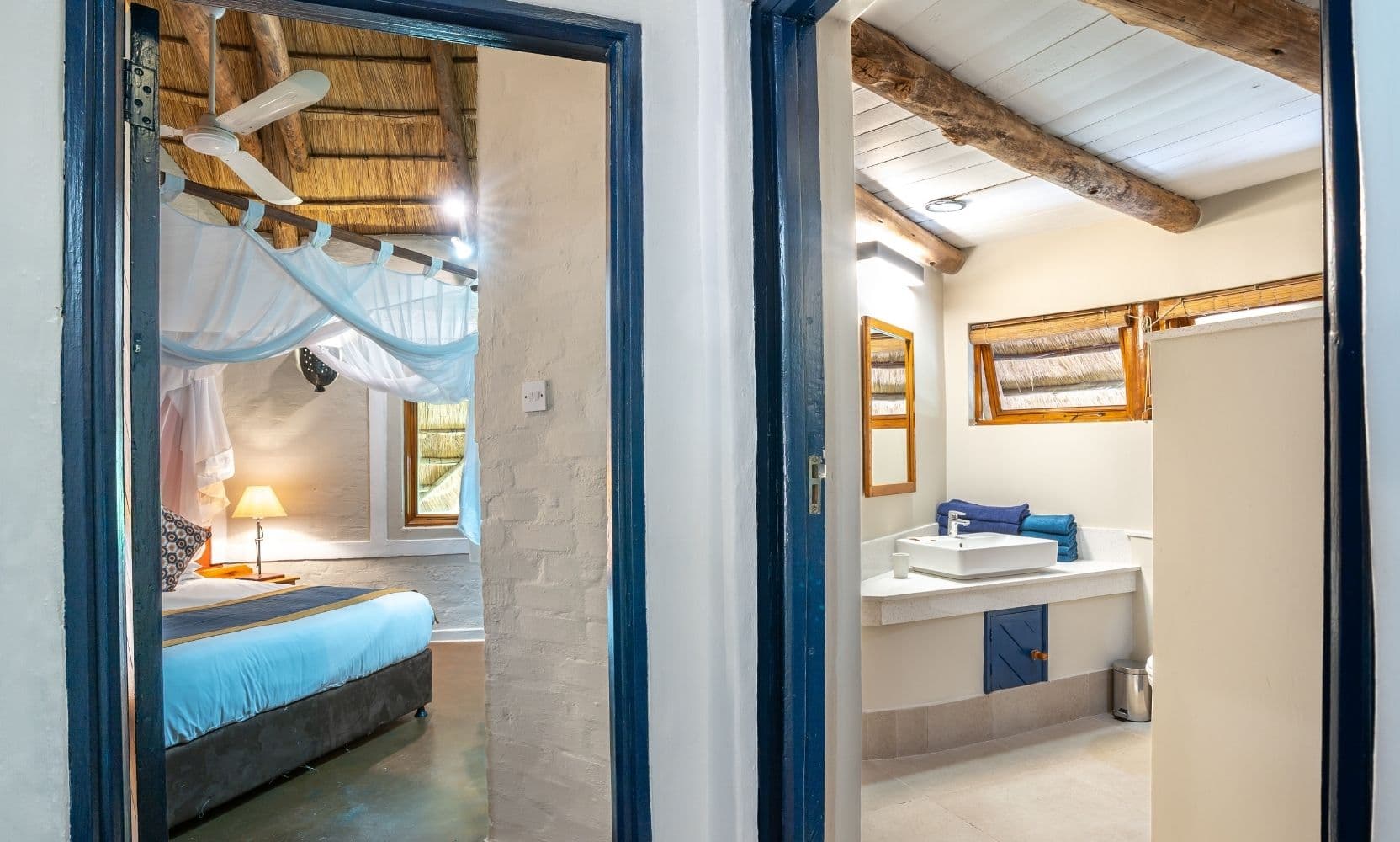 Lokuthula Lodges bathroom and room