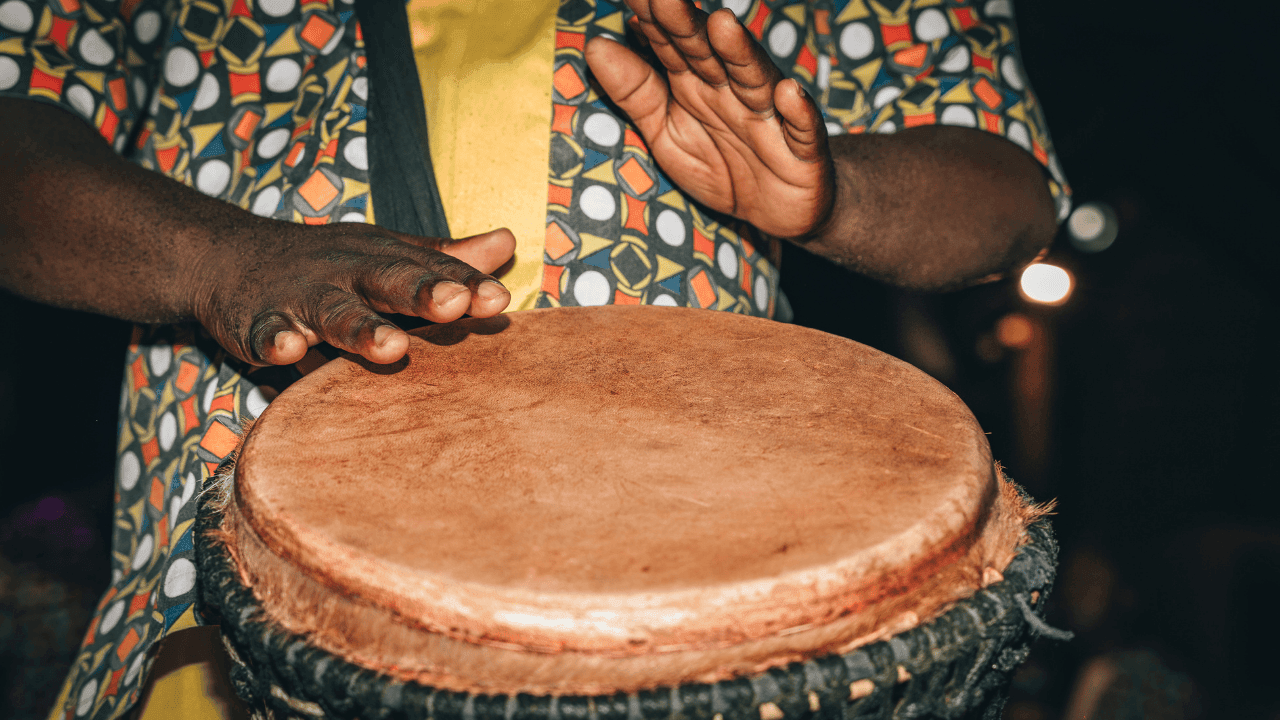 The drumming show at 8:45pm
