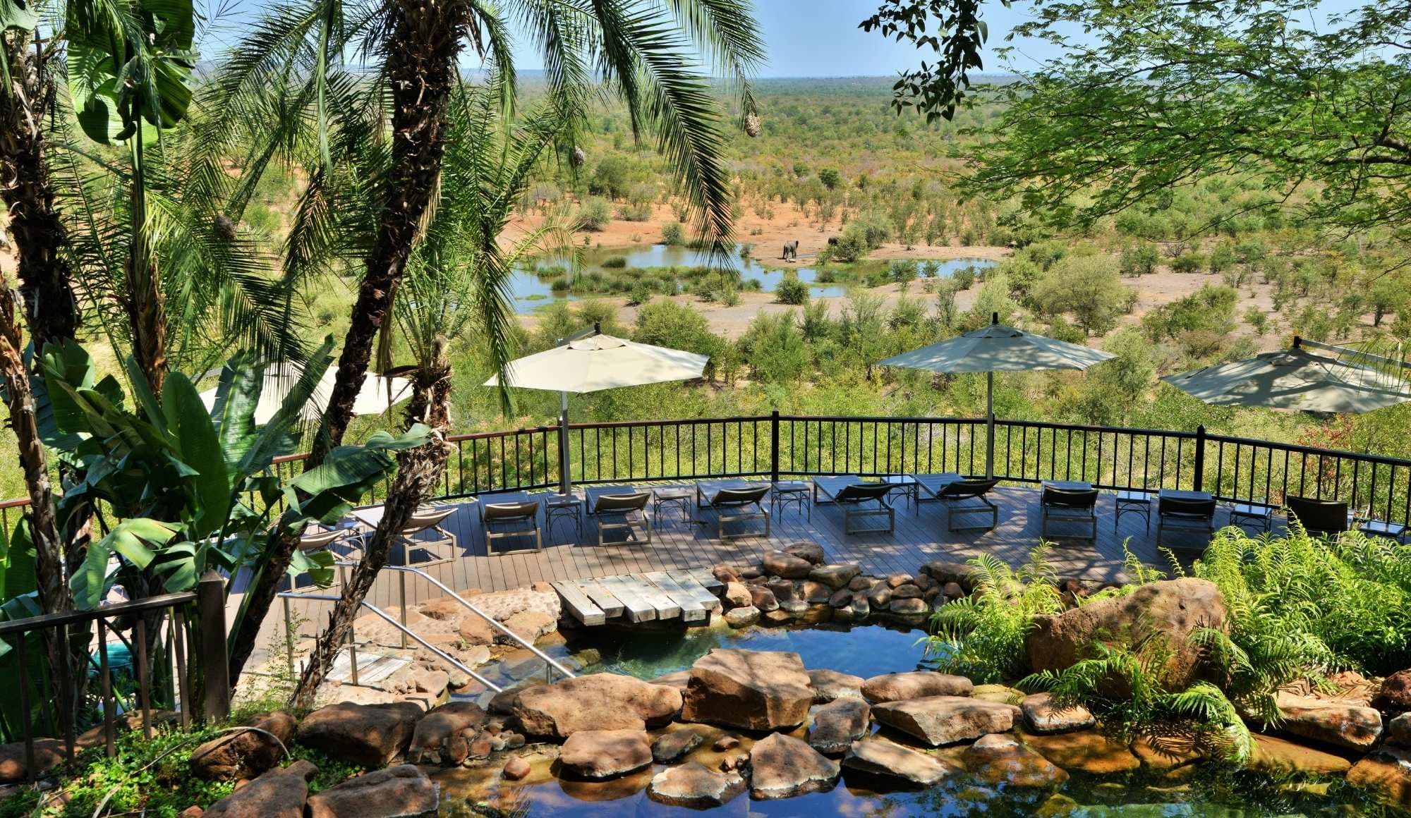 Landscape view of Victoria Falls Safari Lodge